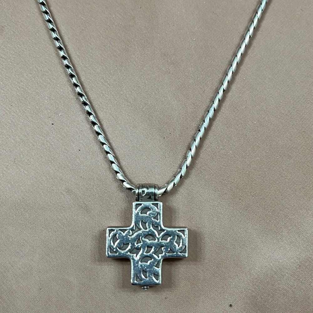 Lois Hill Cross Locket Necklace